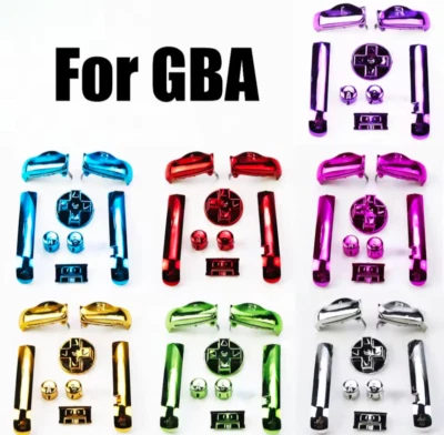 NWCR Nintendo GameBoy Advance Replacement Buttons Mod GBA Electroplated