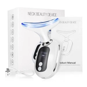 Hals Gesicht Beauty Gerät Bunte LED Photonentherapie Hautstraffung Reduzieren Doppel - Bild 1 von 14