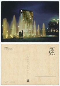 31006 - Berlin - Ernst-Reuter-Platz bei Nacht - alte Ansichtskarte - Bild 1 von 1