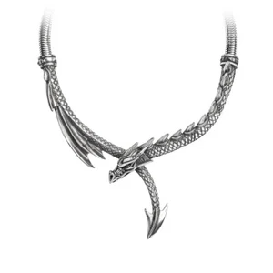 AE P829 Dragon's Lure Necklace - Continuous Snake Chain - Fine English Pewter - Picture 1 of 6