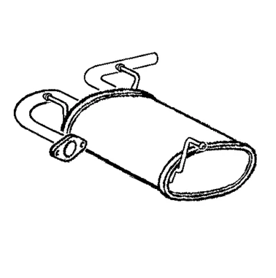 EDN571 EXHAUST SILENCER to fit NISSAN X-TRAIL 2.5 4x4 Petrol 9/2001--  9/2003 - Image 1 of 3