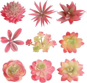 Artificial Succulents Plants-9 Pcs Mini Fake Succulents Unpotted Faux Succulents - Picture 1 of 12