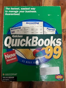 QuickBooks Pro 99 for Windows, Install & Conversion Guide, CD w/ Install Key - Picture 1 of 3