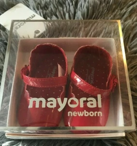 Mayoral Zapato Niña Recién Nacida Talla 0-18M Color 23 Guinda - Imagen 1 de 5