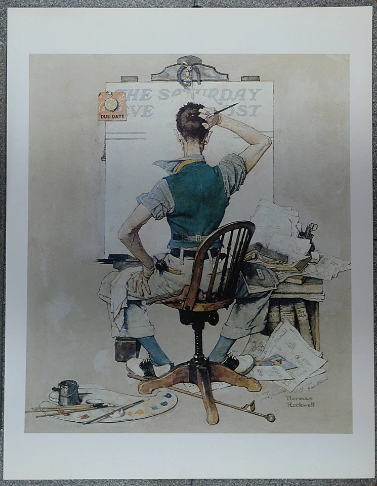 Póster de Norman Rockwell 50 favoritos "El artista" 1938 Foto 1 de 1