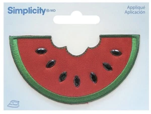 Bestickte Applikation zum Aufbügeln/Aufnähen Wassermelone Patch 3er-Packung - Bild 1 von 1