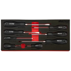 Set cacciaviti 8 pezzi punta a fessura e Phillips temprata BOXO BX807-G posta omaggio - Foto 1 di 1