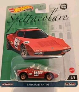 NUOVO Hot Wheels Premium Car Culture Che Figata LANCIA STRATOS veicolo scala 1:64 - Foto 1 di 6