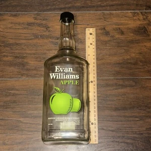 EMPTY Evan Williams Apple Whiskey 1.75 L Liquor Bottle Home Décor Crafts Arts - Picture 1 of 22