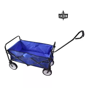 100L Collapsible Garden Cart Foldable Wheel Barrow Trolley Wagon Beach Camping - Picture 1 of 2