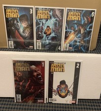 2005 ULTIMATE IRON MAN Comics (Lot of 5) Modern, Marvel #1 to 5 #1 Red Foil C468
