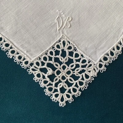 ANTIK'Etoffe Lot De 3 Mouchoirs Ancien, Fin Linon, D22 - Photo 1/4