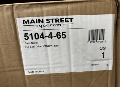 QUORUM LIGHTING 5104-4-65 4 luces tocador de baño 4 luces estilo transición Foto 1 de 2