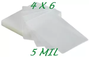 4 x 6 500 5 Mil Laminating Pouches Sleeves 4-1/4 x 6-1/4 Photo X-Clear - Picture 1 of 1