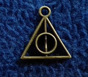 Harry Potter: Heiligtümer des Todes - kl. Anhänger für Schmuck -bronze - Bild 1 von 3