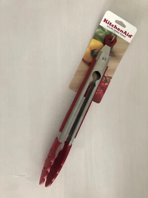 New KitchenAid Empire Red (HERA) Nylon-Tipped Tongs - Image 1 of 2