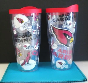 TWO (2) BEAUTIFUL, ARIZONA CARDINALS, 24oz TERVIS TUMBLERS - Picture 1 of 5