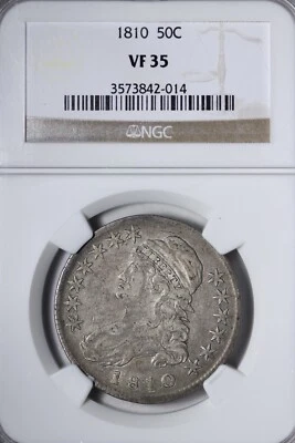 1810 Capped Bust Half Dollar NGC VF35 Super Original UERO - Image 1 of 3