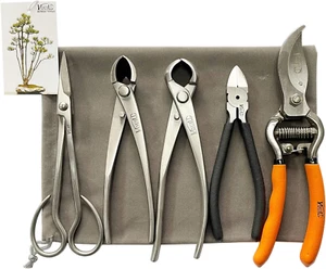 5-Piece Bonsai Tool Set,Bonsai Scissors,Concave Cutter,Knob Cutter,Wire Cutter - Picture 1 of 11