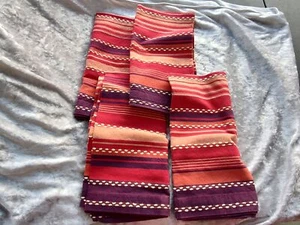 Cost Plus World Market Cloth Dinner Napkins Set of 4 Stripes Fall Colors Square - Picture 1 of 8