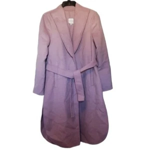 Silvian Heach Pick Felted Wool Blend Trench Coat Size Small - Picture 1 of 6