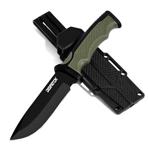 8.9" Tactical Knife for CampingFixed Blade Knife  Hunting Knife W/Sheath