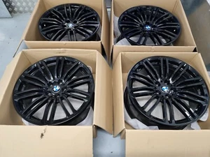 Genuine BMW 5 6 7 series G30 G31 19" 664M Alloy Wheels M Sport 5x112 Black G11 - Picture 1 of 10
