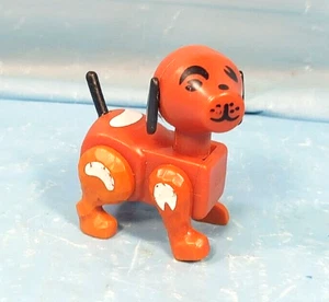 Vintage Fisher Price Little People Brown Farm Dog. - Picture 1 of 3