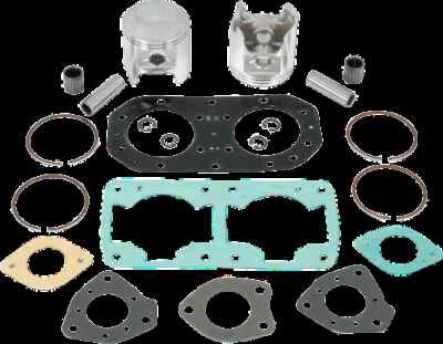 WSM Top End Piston Rebuild Kit .5mm Over 76.5mm Kawasaki Jet Ski 650 SX 87-93 - Image 1 of 4