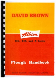 David Brown Albion B.E., B.H. und ein Traktor Pflug Handbuch & illustrierte Teile - Bild 1 von 1
