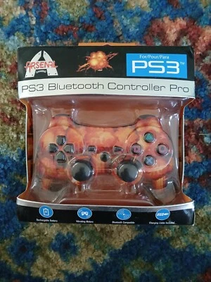 Controlador inalámbrico Arsenal Gaming AP3CON2EX PS3 Bluetooth Pad Explosion NUEVO Foto 1 de 4