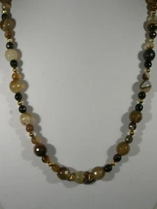 20 Zoll Achat Perlen Halskette - Bild 1 von 2