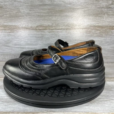 Dr. Comfort Women's Flute Mary Jane Black Leather Diabetic Shoes Size 8.5 Wide - Image 1 of 4