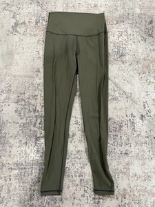 Few Will Hunt Olive Green Leggings Small Athletic Lifting Athleisure Active EUC - Picture 1 of 3