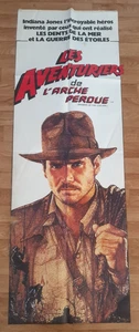 GRANDE AFFICHE CINEMA - INDIANA JONES LES AVENTURIERS DE ARCHE PERDUE - 155*55CM - Foto 1 di 3