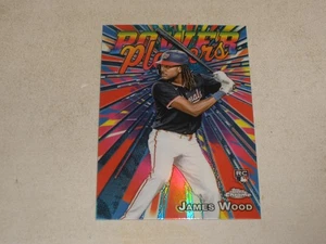 2025 Topps Chrome Power Players Refractor #19 James Wood - Picture 1 of 2