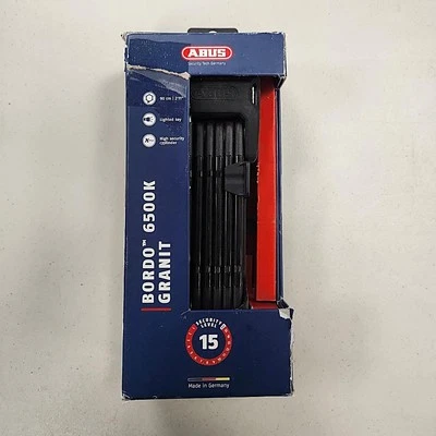 Abus Bordo Granit 6500K Folding Link Bicycle Lock OPEN PACKAGE - Image 1 of 3