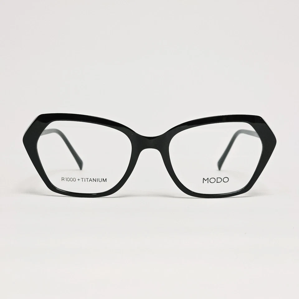 MODO 7049 Women's Ultra-Light Titanium Geometric Glasses in Black | 51mm - Image 1 of 4