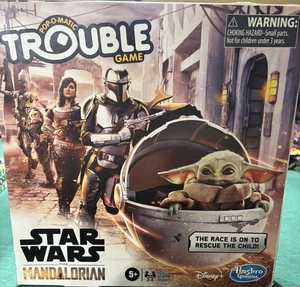 Hasbro Gaming Disney Star Wars the Mandalorian Pop-O-Matic Trouble Game New - Picture 1 of 3
