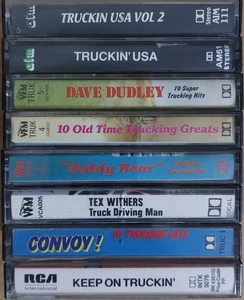 8 x TRUCKING TRUCKER COUNTRY & WESTERN Cassette Tape Albums - Picture 1 of 18
