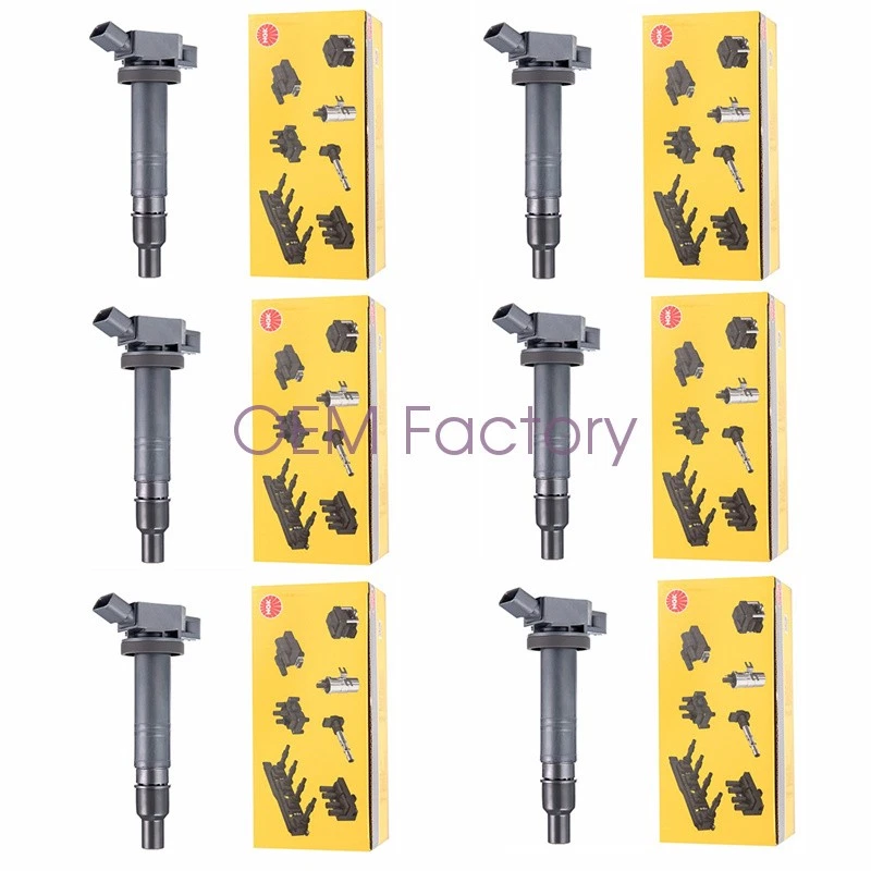 6 pcs 90919A2001 OEM NGK Ignition Coils for LEXUS GS F IS500 LC500 SCION XB 2.7 Foto 1 de 4