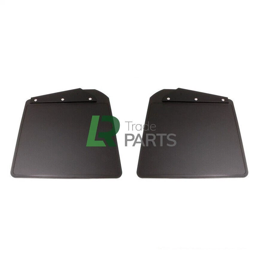 FITS DEFENDER 90 110 130 FRONT MUDFLAPS & BRACKETS X2 - LR055323 LR055333 - Image 1 of 1
