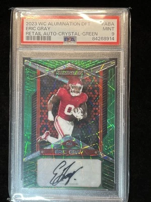 2023 WC Alumination Draft Crystal Green #ABA Eric Gray /35 - Image 1 of 2