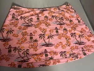 Summer GirlSwim Skirt Cover Up Pink Floral Size M - Picture 1 of 3