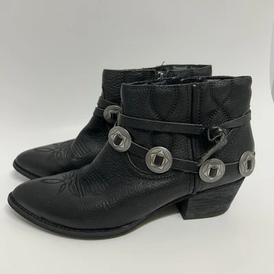 Dolce Vita SKYE WOMENS NWV Black Western Harness Ankle Booties 10 - Image 1 of 4