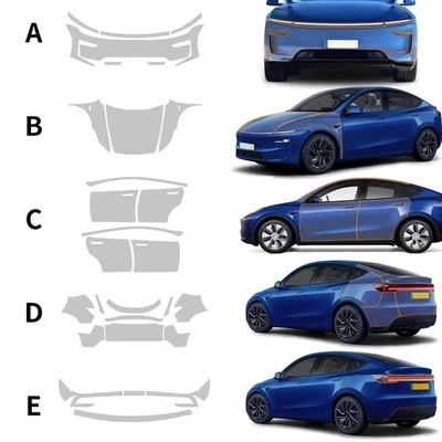 8.5Mil Precut PPF Paint Protection Film For Tesla Model Y Juniper 2025 2026 Foto 1 de 4
