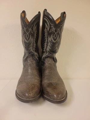 Botas de vaquero Tony Lama de cuero con hombros encogidos para hombre 8,5 EE Foto 1 de 4