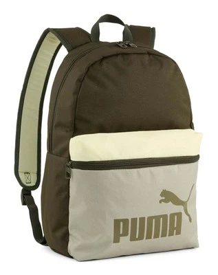 PUMA Phase Color Block Backpack Rucksack Dark Olive - Lux Army - Colorblock Neu - Bild 1 von 2