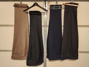 Lotto di 4 pantaloni pantaloni eleganti uomo Jos A Bank lana 36 x 31 L10 - Foto 1 di 6