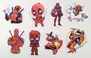 New Marvel Deadpool Sticker Lot - Picture 1 of 4